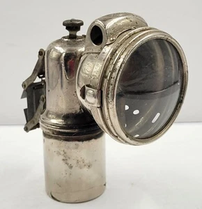 Antique French LUXOR CARBIDE BICYCLE LIGHT Vtg Bike Cycle Front Lamp - Picture 1 of 11