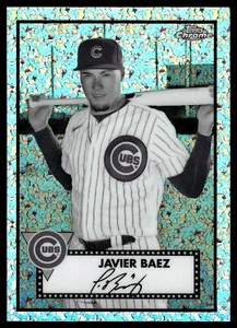 2021 Topps cromo platino aniversario Javier Báez blanco y negro #178 - Imagen 1 de 2