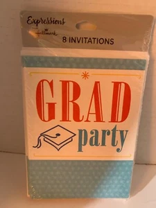 Graduation Party Invitations Set Of 8 By Expressions From Hallmark - Picture 1 of 2