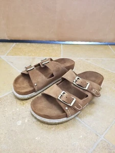 NEW Ralph Lauren Polo Leather Strap Jerusalem Fisherman Prep Sandals Men 9 - Picture 1 of 11