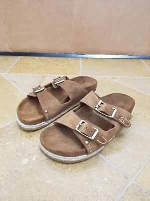 NUEVO Ralph Lauren Polo Correa de Cuero Jerusalén Pescador Preparación Sandalias Hombres 9 Foto 1 de 4