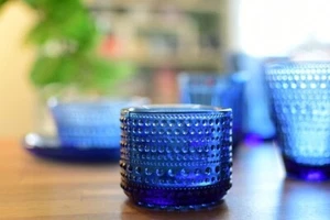Iittala Kastehelmi Candle Holder Ultramarine Blue New! - Picture 1 of 2