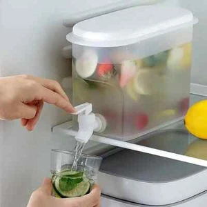 3.5L Plastic Beverage Dispenser With Faucet Fruit Juice Water Lemonade Container - Picture 1 of 9