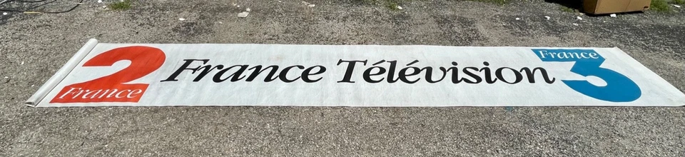 TOUR THE FRANCE - BANNER PUBLICITARIO CANAL TV - 03 x 17 Pies Foto 1 de 1