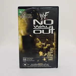 WWF No Way Out (VHS, 2000) Rare Ex-Rental Wrestling Video Tape WWE Vintage - Picture 1 of 4