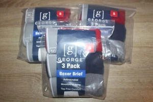 George Herren Boxershorts 9 Paar Gr. Small Unterwäsche rot blau grau - Bild 1 von 8