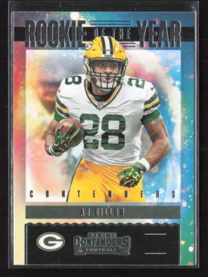 2020 Panini Contenders #RY-AJD A.J. Dillon Rookie of the Year Contenders (U) - Image 1 of 2