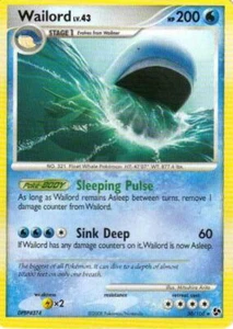 (pok-GE-030) Wailord (R) Pokemon D&P Great Encounters Card # 30 - Picture 1 of 1