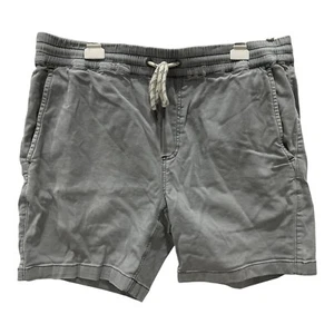 Faherty pantaloncino uomo grigio medio essenziale coulisse misto cotone lino 6" - Foto 1 di 8
