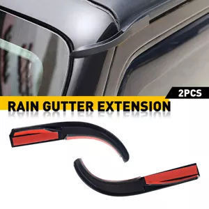 Top Roof Water Rain Gutter Extension For Jeep Wrangler JK 2007-2017 Accessories - Picture 1 of 10