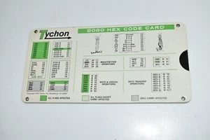 *KB* Tychon 8080 Hex Code Card Slide Rule (TKA66) - Picture 1 of 3