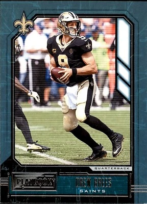 2020 Panini Playbook #84 Drew Brees New Orleans Saints Purdue Future HOF - Image 1 of 2