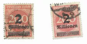 #269 & 269b Germany - German Reich Used - CAT $1500.00(For mint) Stamp - Picture 1 of 1