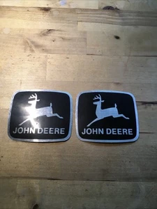 John Deere 110 112 140 Grill Medallion Decals 2 Decals - Picture 1 of 6