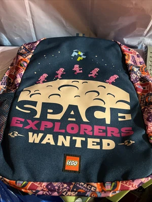 Lego Space Explorers Wanted Mochila NUEVA Mochila Unisex Sin Etiqueta Niños Niñas Foto 1 de 4