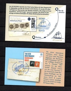 Germany 2021/24 sheets day of the stamp stamps (Michel Block 88+93) nice used - Picture 1 of 1