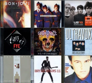 CD 1980s Bundle INXS Bon Jovi U2 FYC Eurythmics Ultravox Aerosmith +more 9 CDs - Picture 1 of 10