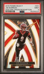2019 Panini Select 2020 XRC Prizm Redemption Joe Burrow #301 PSA 9 - Bild 1 von 2