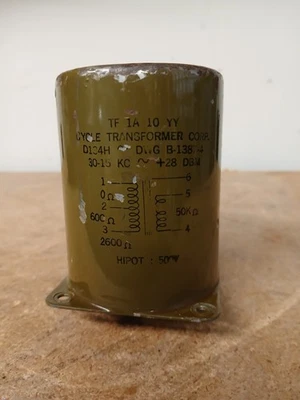 Vintage Plate to Line Trafo Military 60k 600 Ohm 30-15kz - Bild 1 von 4