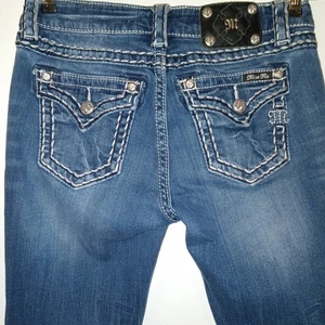 Miss Me Damen Boyfriend Capri Jeans Größe 26 Strass Western Freizeit - Bild 1 von 9