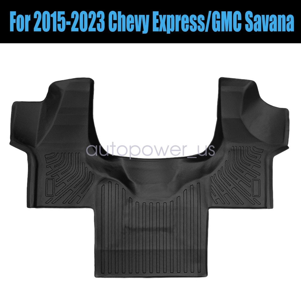 Fits 2015-2023 Chevy Express 2500/3500 GMC Savana Floor Mats Liners Set TPE New - Image 1 of 4