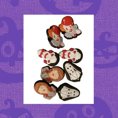 Dijes para zapatos de película de terror de Halloween de 8 piezas Foto 1 de 4