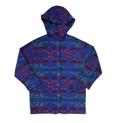 Chaqueta polar con capucha Stefano Worldwide vintage M suéter azteca del suroeste años 90 Foto 1 de 4