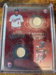 2002 Absolute Memorabilia Vladimir Guerrero Jose Vidro Tandem Gioco Mazza #TT-17 - Foto 1 di 2