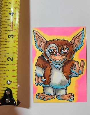 GREMLINS BLACKLIGHT SKETCH CARD  SCHERES ART DRAWING - Image 1 of 3