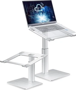 Adjustable Laptop Stand for Desk, DJ Laptop Riser, Standing Desk Converter - Picture 1 of 7