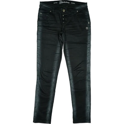 Glücksstern W30 L32 Jeans Hose schwarz Wmn Petra Stretch Skinny Glitzer Stern 38 - Bild 1 von 4