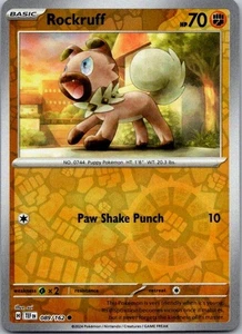 Rockruff Reverse Holo Common SV05: Temporal Forces 089/162 Near Mint - Picture 1 of 2