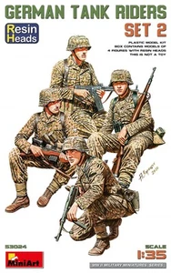 (MIN53024) - Miniart 1:35 - German Tank Riders Set 2. Resin Heads - Photo 1/1