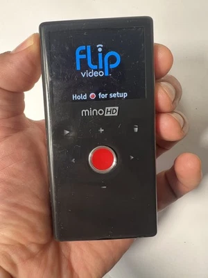 Flip Video MinoHD Camcorder 8 GB 2 Hour - 2nd Gen - Silver (M2120M) Tested Works - Image 1 of 4