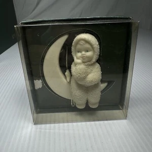 Snowbabies "MOONDREAMS" Bisque Ornament 1999 Dept.55 # 69032 - Picture 1 of 2
