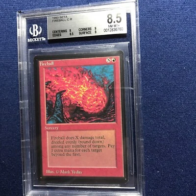 MTG Beta Fireball BGS 8.5 NM-MT+ (with two 9 sub grades) 1993 - Image 1 of 2