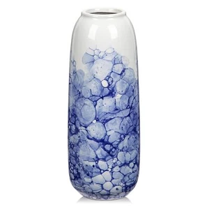 30cm Blaue und weiße Vase Keramikvase Chinoiserie Vase für Dekor Blaue und we... - Bild 1 von 7