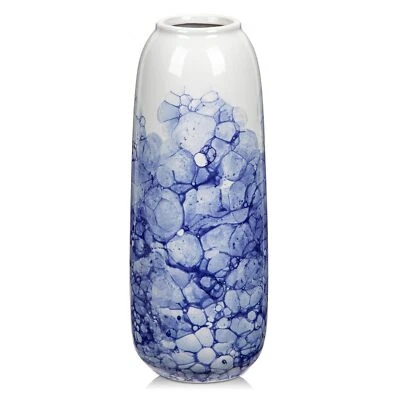 30cm Blaue und weiße Vase Keramikvase Chinoiserie Vase für Dekor Blaue und we... - Bild 1 von 4