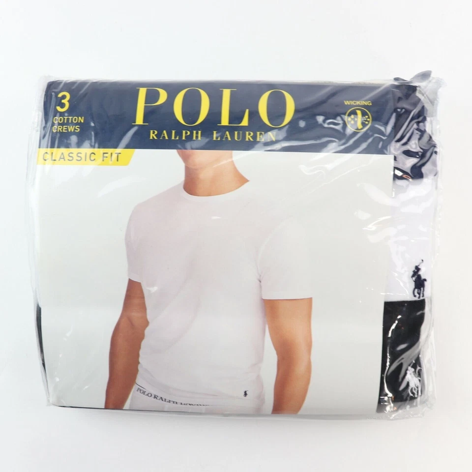 Polo Ralph Lauren Men's Classic Crew Neck Undershirts 3-Pack