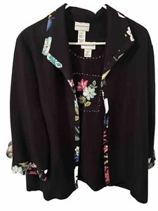 Chaqueta y Carcasa Negra ALFRED DUNNER 2 Piezas-Adornos-Talla 18 - Imagen 1 de 5
