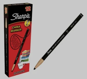 Peel-Off China Marker (AKA Wax Marker; Chinagraph Pencil). Black +more colours - Picture 1 of 4
