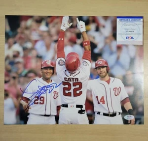 JUAN SOTO SIGNED AUTOGRAPHED 11x14 PHOTO PSA/DNA COA *CREASED* - Picture 1 of 4