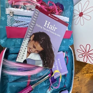 American Girl Doll Beauty Salon and Hair Products - Many Accessories with Case - Picture 1 of 22