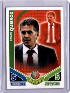 #293 - CARLOS QUEIROZ - PORTUGAL - TOPPS MATCH ATTAX 2010 WC - Picture 1 of 2