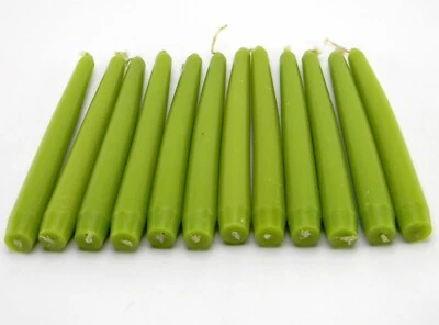 Lote 12 x 8 em velas verdes prado veneziano Price 5 horas aprox. tempo de queima - Imagem 1 de 4