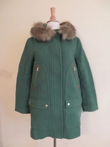 NEU J.CREW CHATEAU PARKA AUS STADIONSTOFF, G 9094 GRÖSSE 2, MELIERTES GRAS 365 $ - Bild 1 von 6