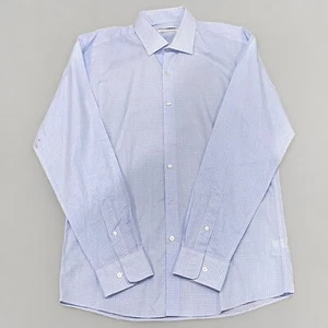 Calvin Klein Men's Light Blue Checkered (Size 38) - Picture 1 of 1