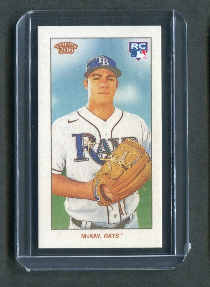 2020 Topps T206 Sovereign Back Parallel Brendan McKay RC Rays - Image 1 of 2