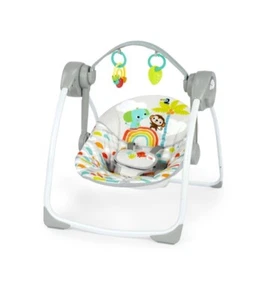 Bright starts Playful Paradise Portable Baby Swing 10 Playful Melodies Unisex - Picture 1 of 22