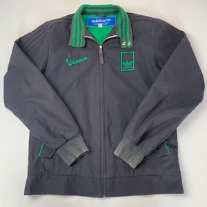 Mens ADIDAS VESPA Jacket / Small / Grey & Green / Embroidered - Picture 1 of 7